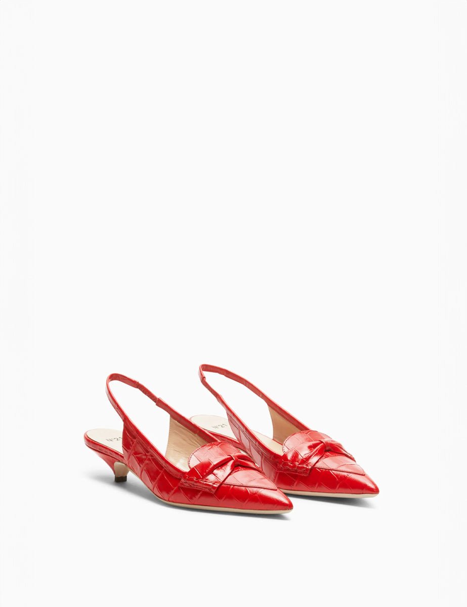 slingback vernice rosso - n21 alessandro dell'acqua - slingback