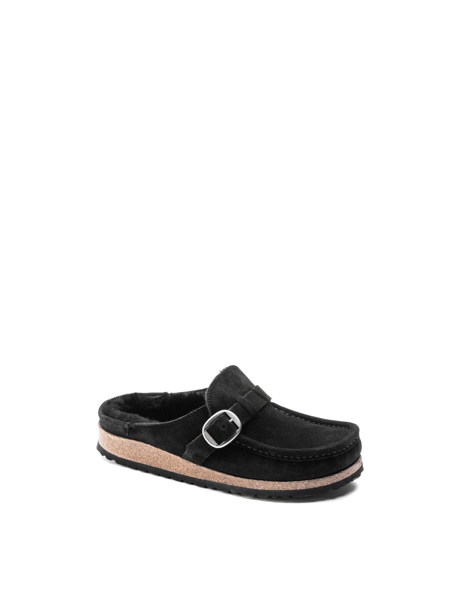 slipper camoscio nero - birkenstock - sabot