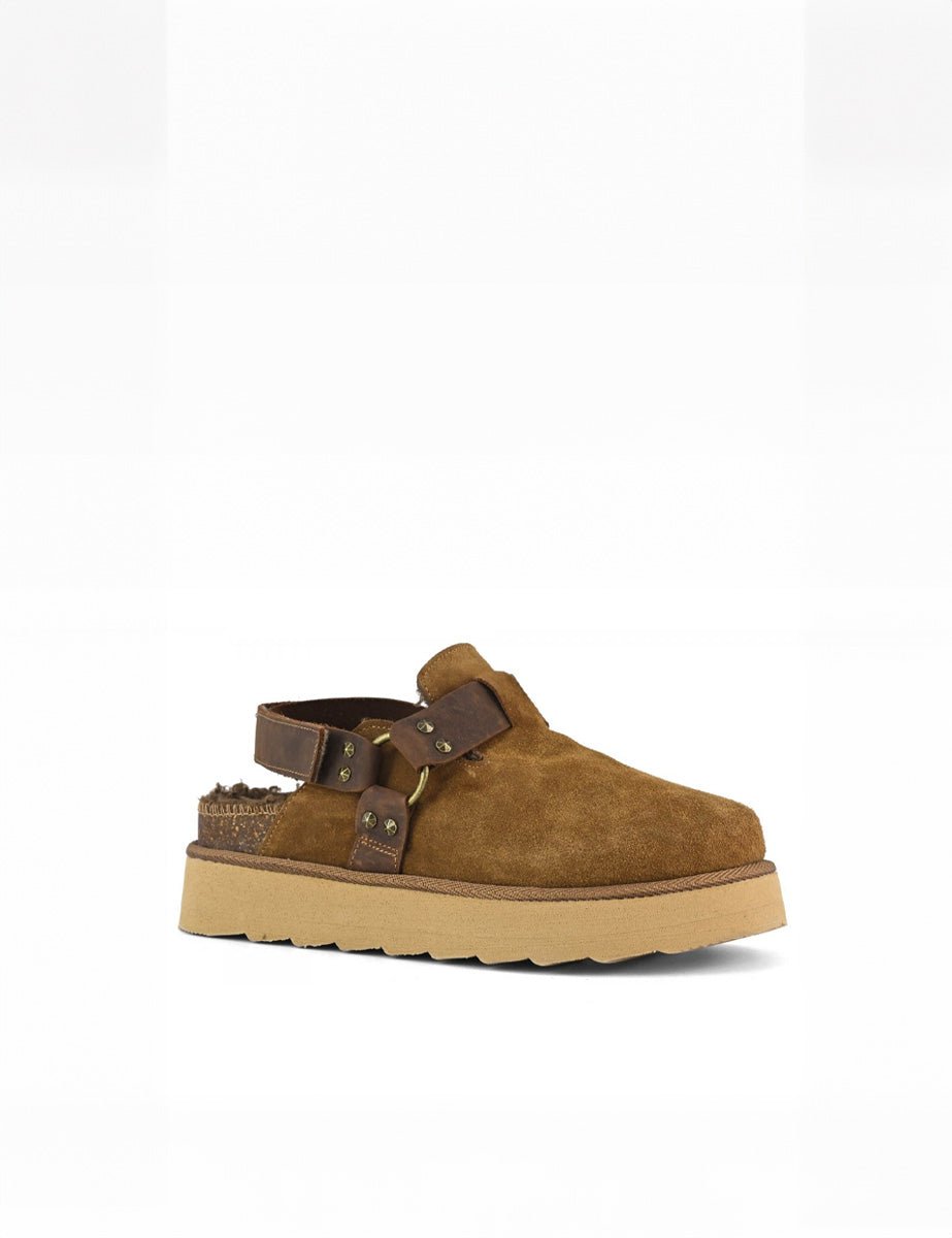 slipper cinturino cognac - colors of california - sabot