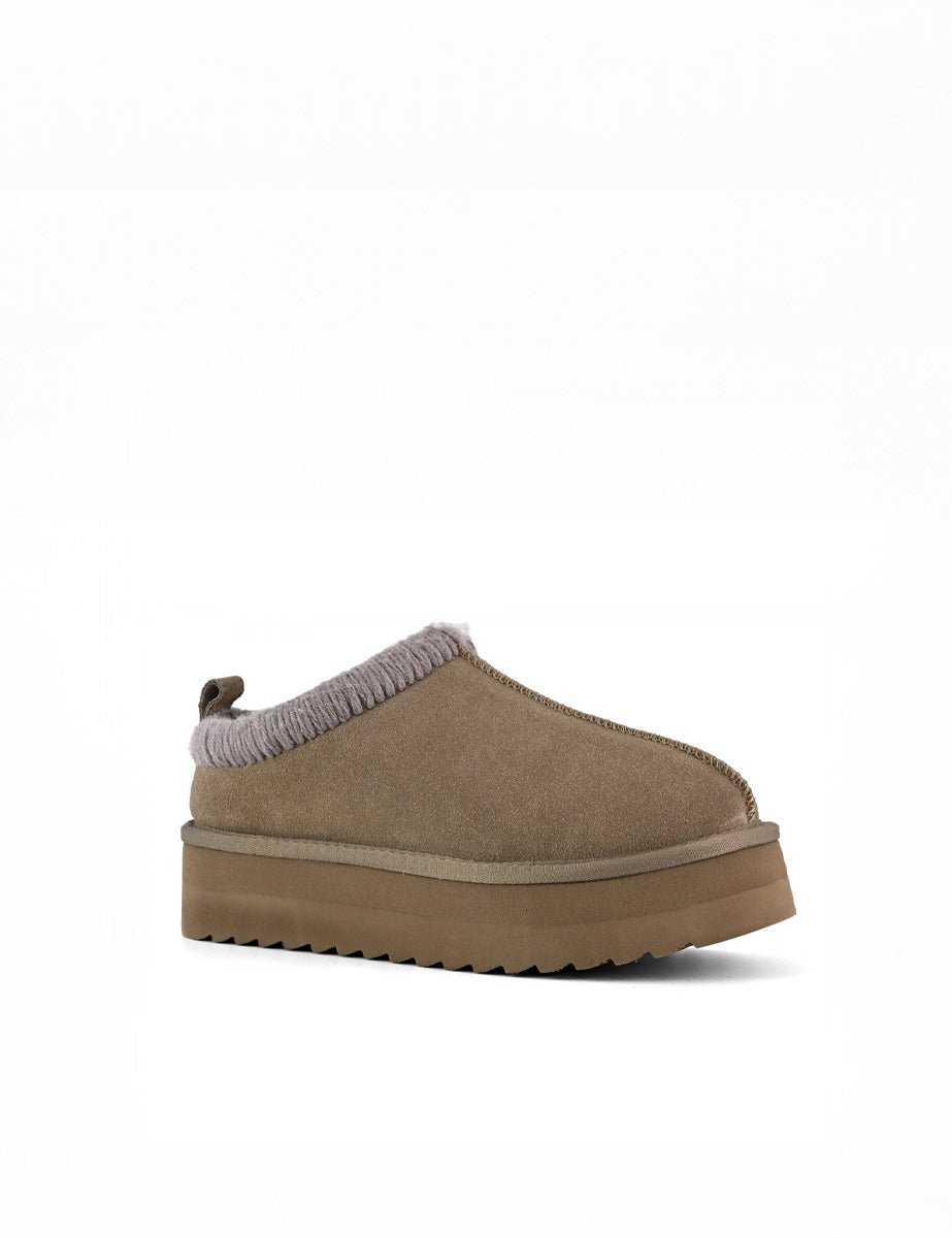 slipper impuntura taupe - colors of california - sabot