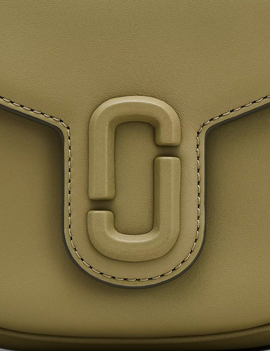 small saddle bag leather light moss - marc jacobs - clutch