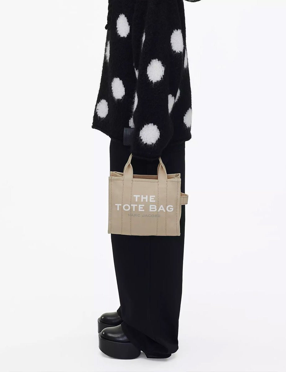 small tote bag canvas beige - marc jacobs - shopper