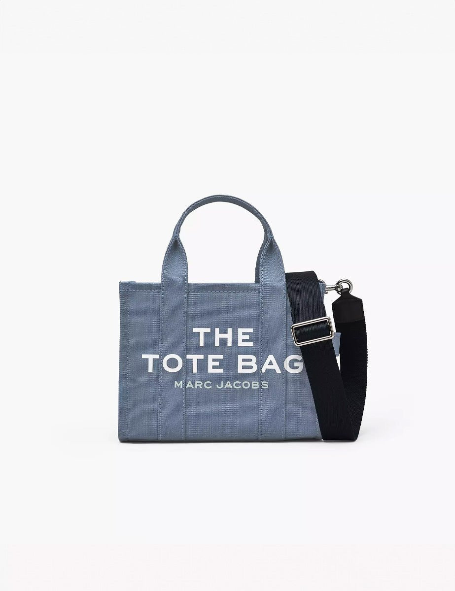 small tote bag canvas blue shadow - marc jacobs - shopper