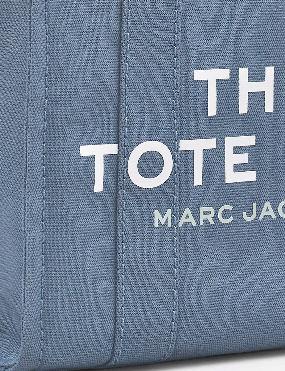 small tote bag canvas blue shadow - marc jacobs - shopper