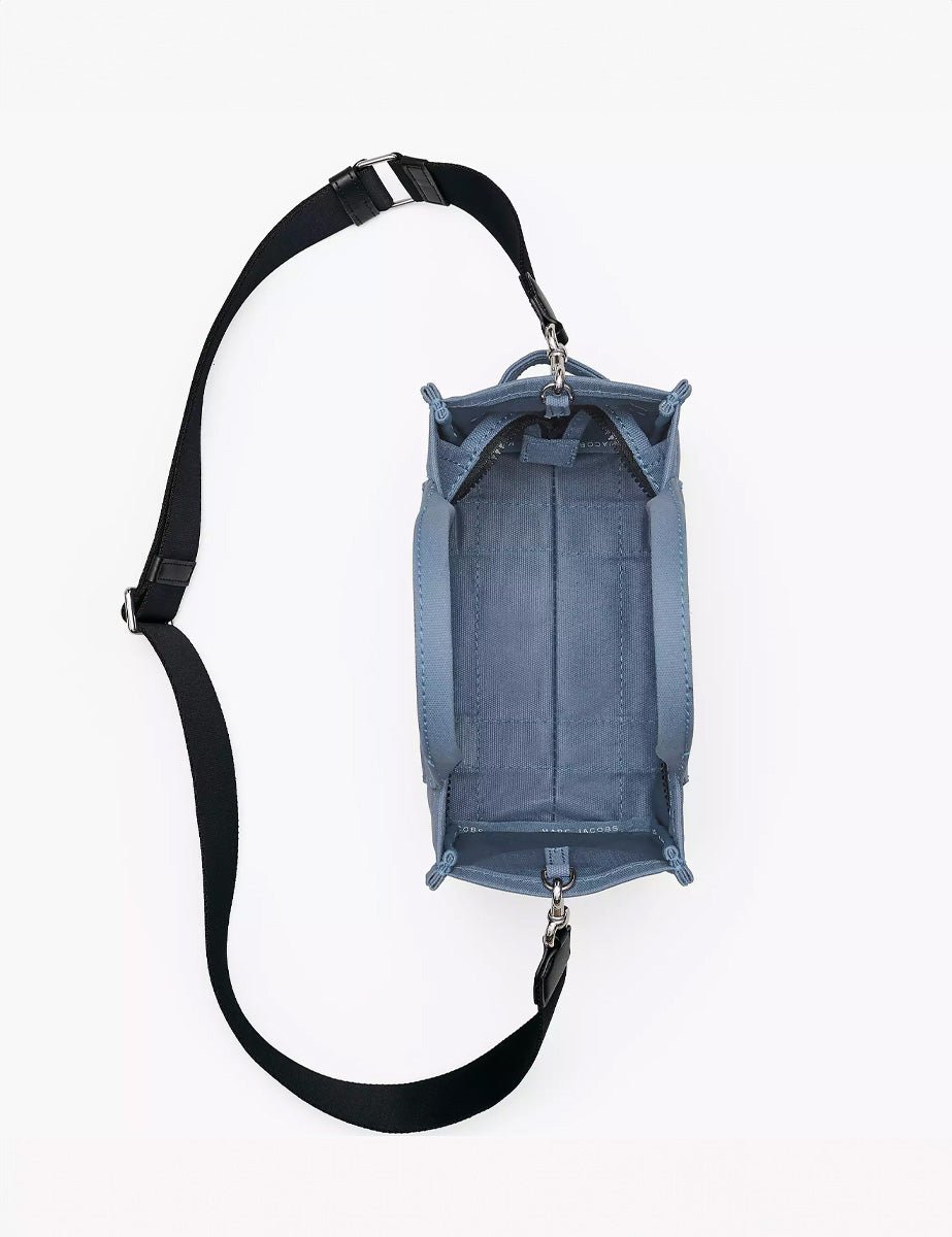 small tote bag canvas blue shadow - marc jacobs - shopper