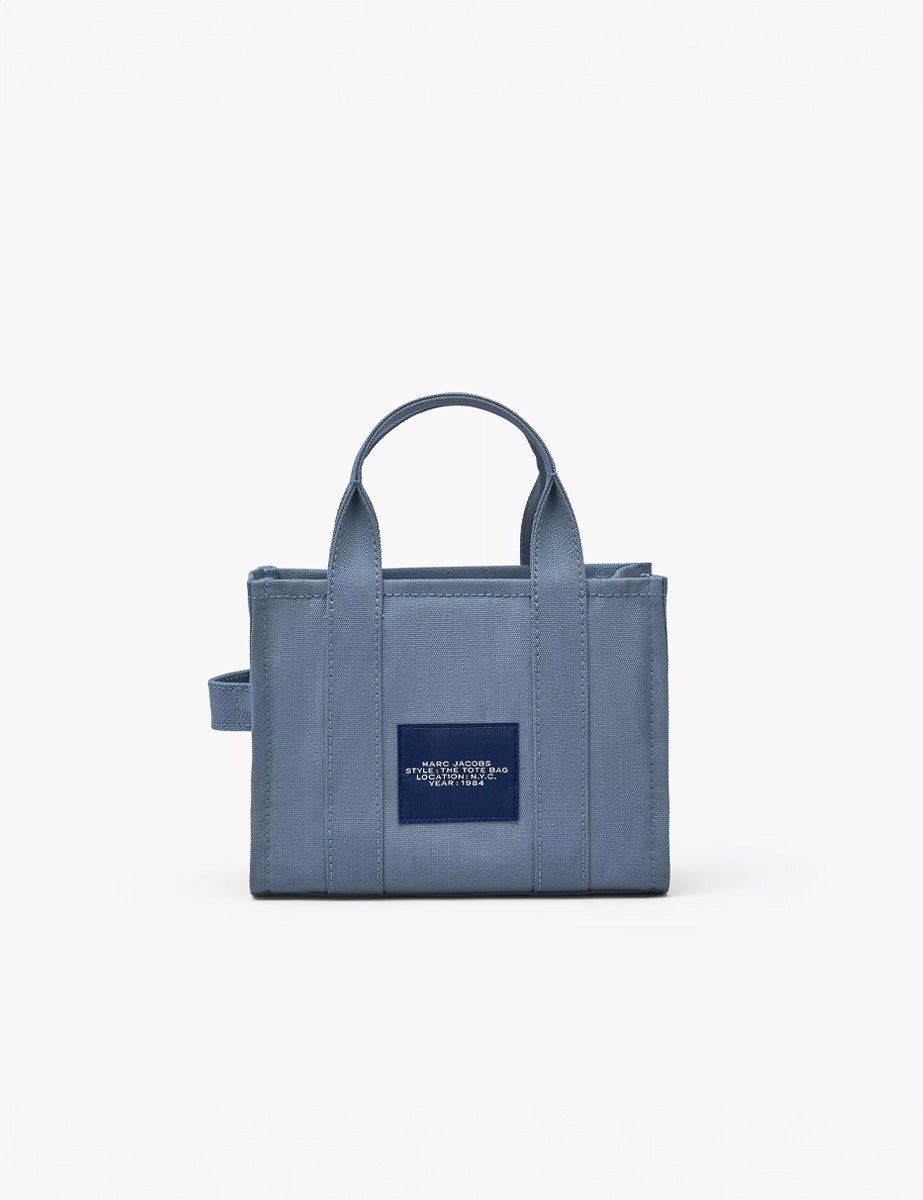 small tote bag canvas blue shadow - marc jacobs - shopper