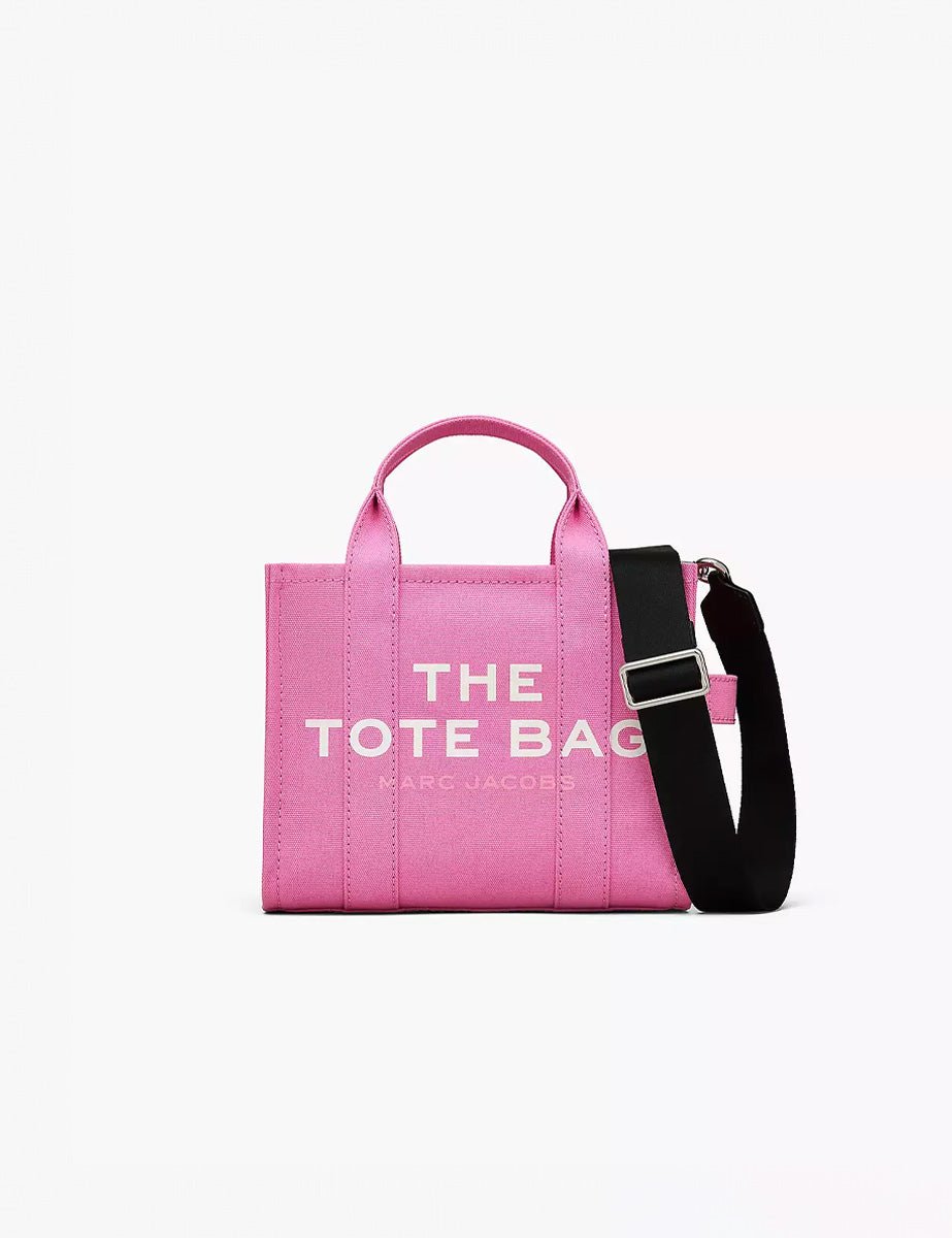 small tote bag canvas bow pink - marc jacobs - shopper
