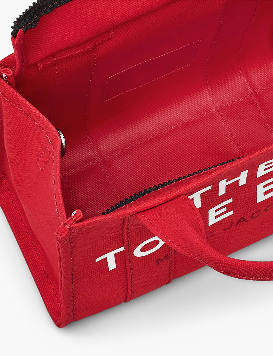 small tote bag canvas true red - marc jacobs - shopper