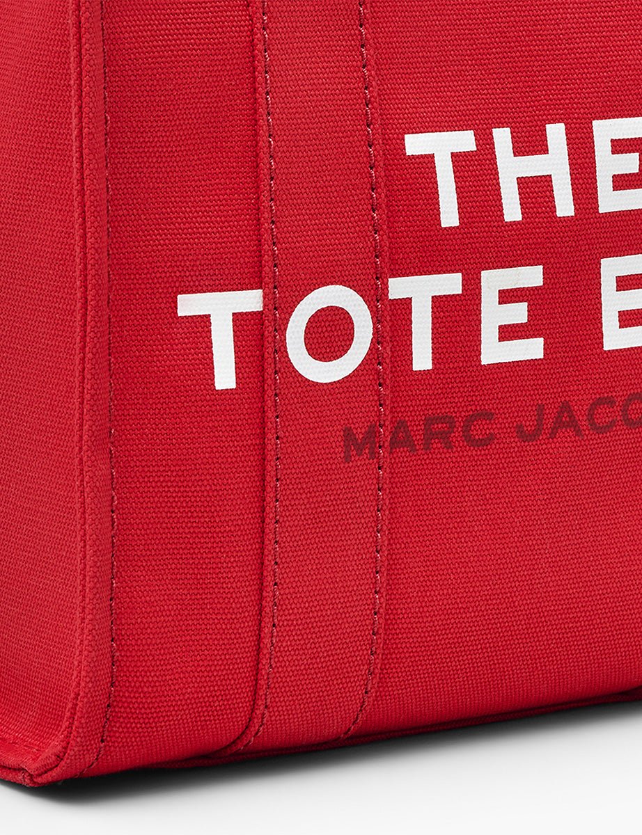 small tote bag canvas true red - marc jacobs - shopper
