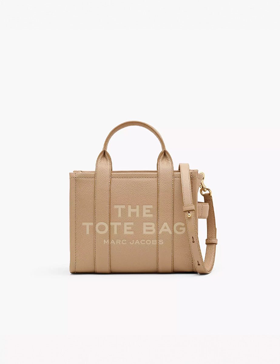 small tote bag leather camel - marc jacobs - shopper