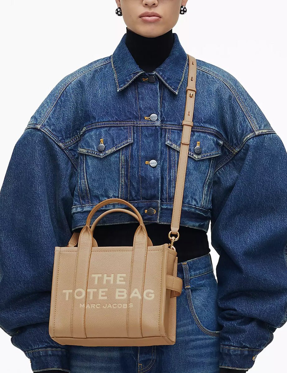 small tote bag leather camel - marc jacobs - shopper