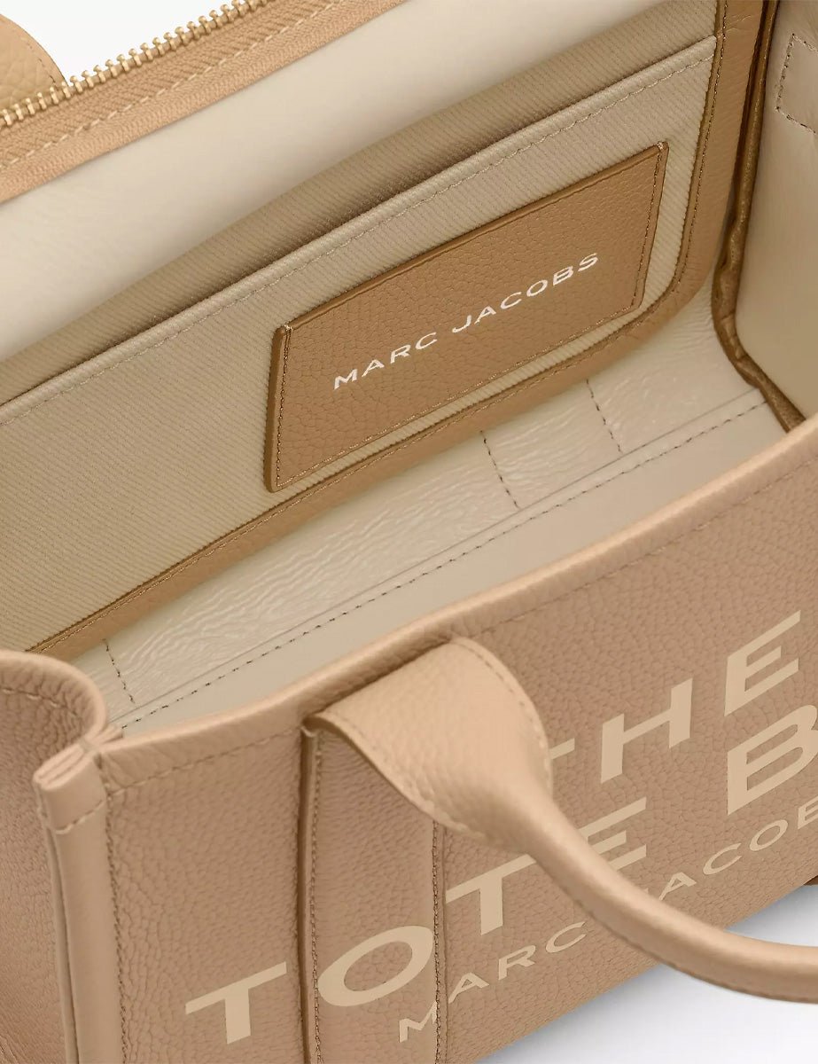 small tote bag leather camel - marc jacobs - shopper