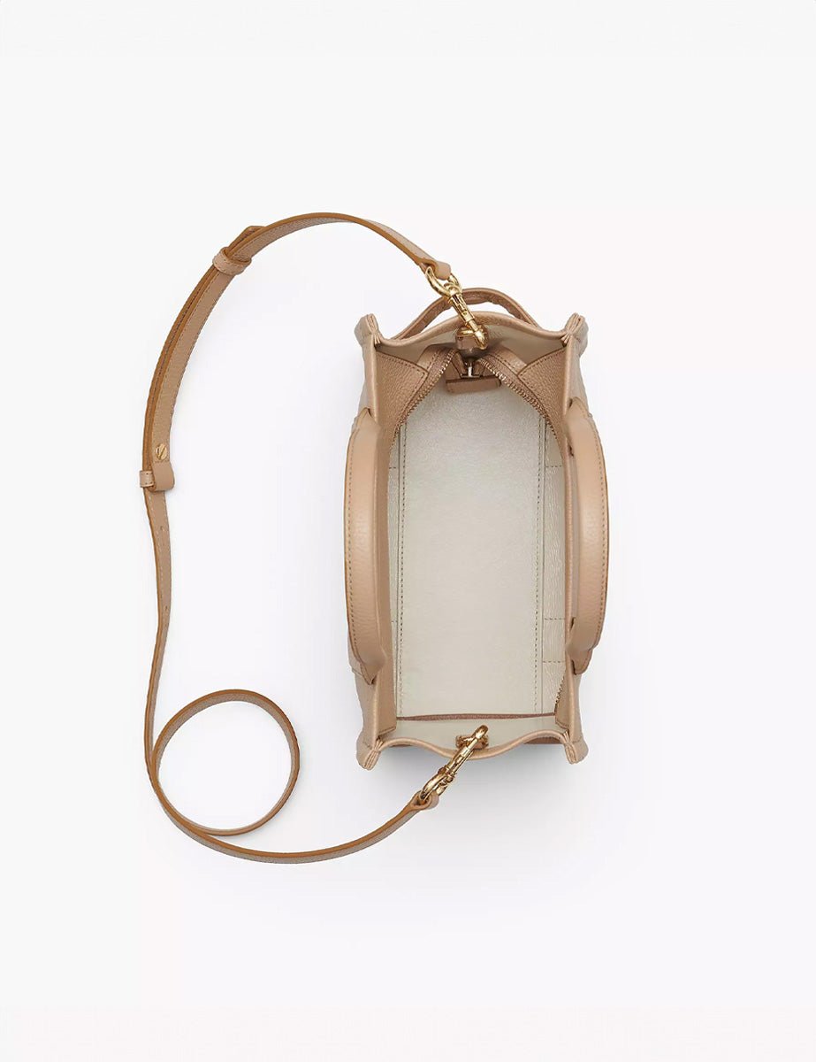 small tote bag leather camel - marc jacobs - shopper