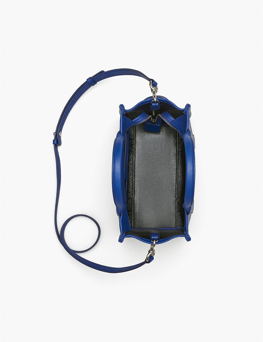 small tote bag leather cobalt - marc jacobs - shopper