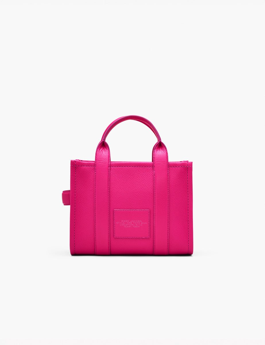 small tote bag leather hot pink - marc jacobs - shopper