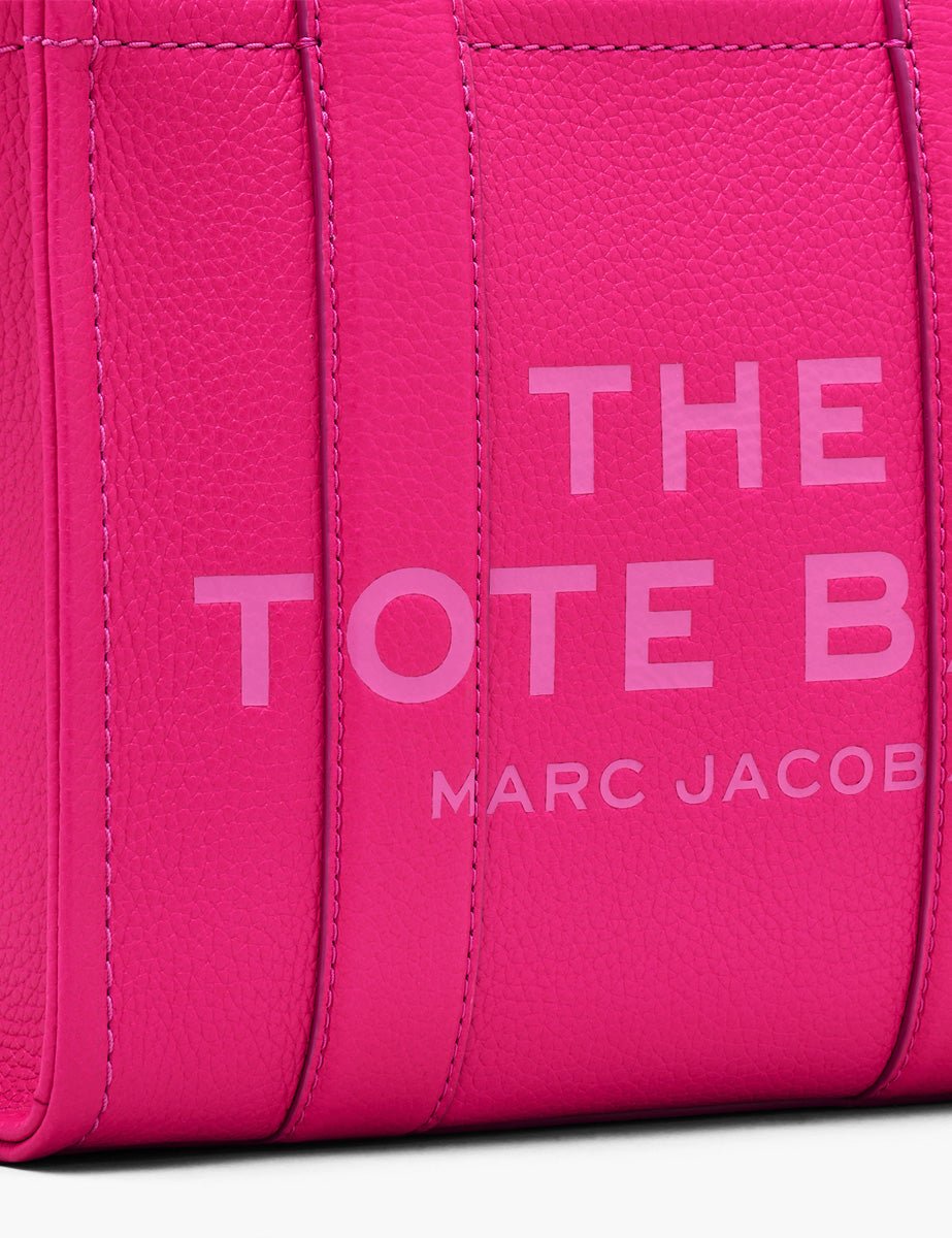 small tote bag leather hot pink - marc jacobs - shopper