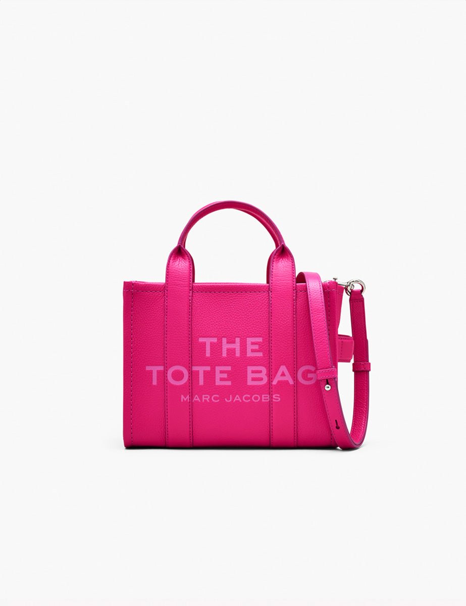 small tote bag leather hot pink - marc jacobs - shopper