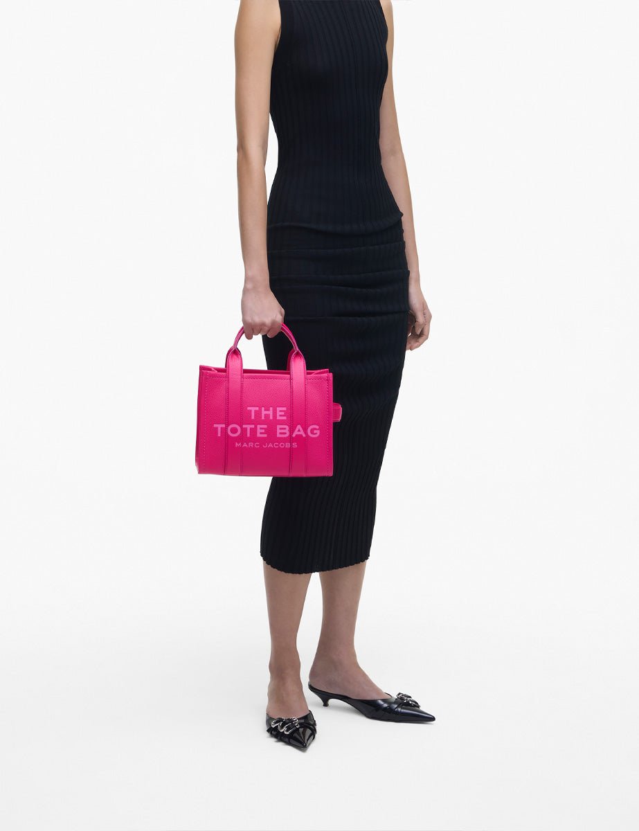 small tote bag leather hot pink - marc jacobs - shopper