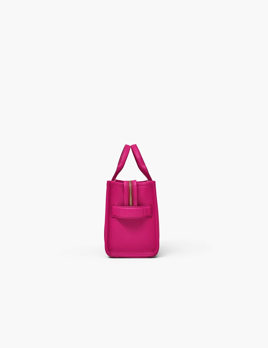 small tote bag leather lipstick pink - marc jacobs - shopper