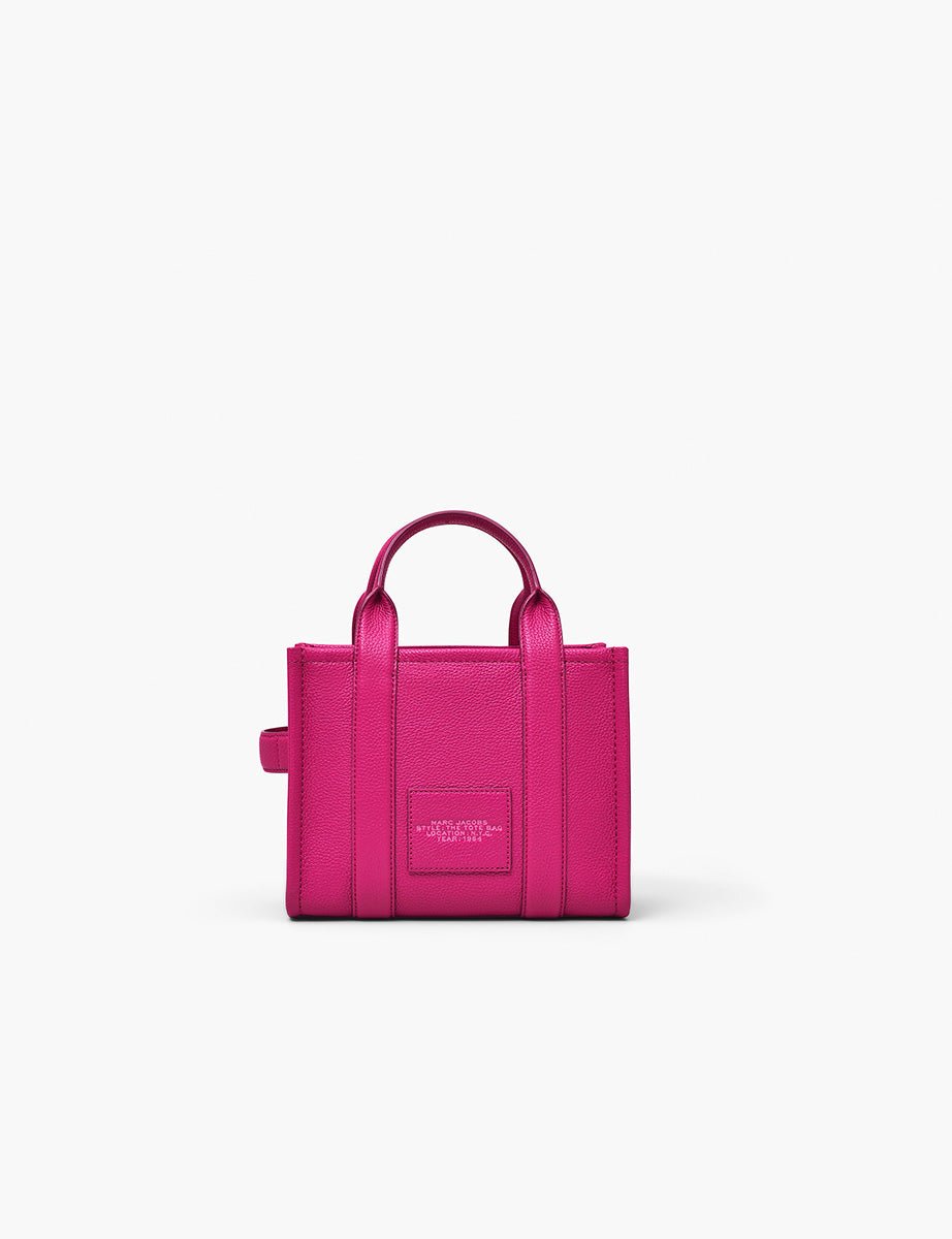 small tote bag leather lipstick pink - marc jacobs - shopper