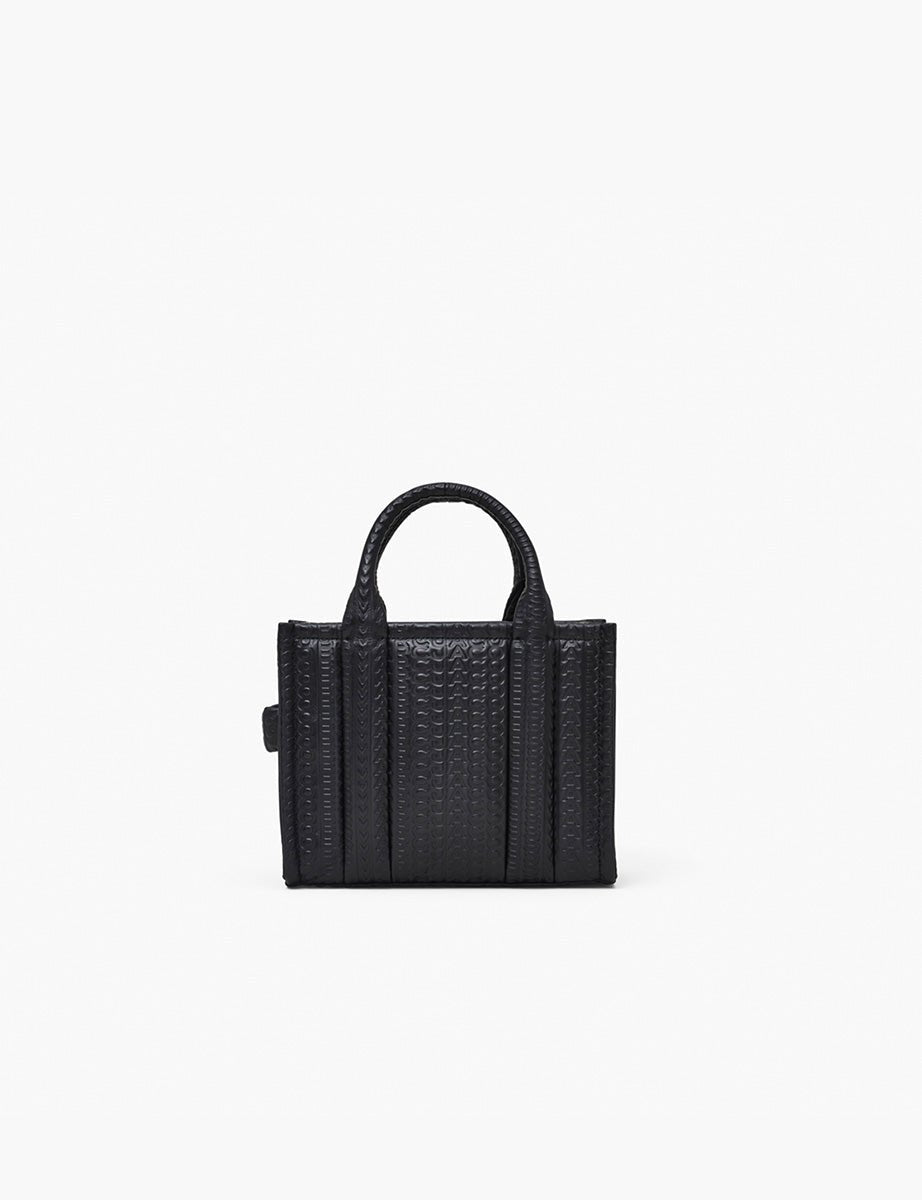 small tote bag leather nero logo - marc jacobs - shopper