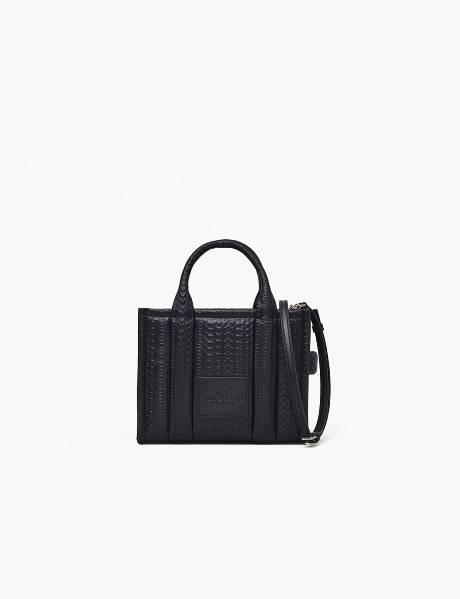 small tote bag leather nero logo - marc jacobs - shopper