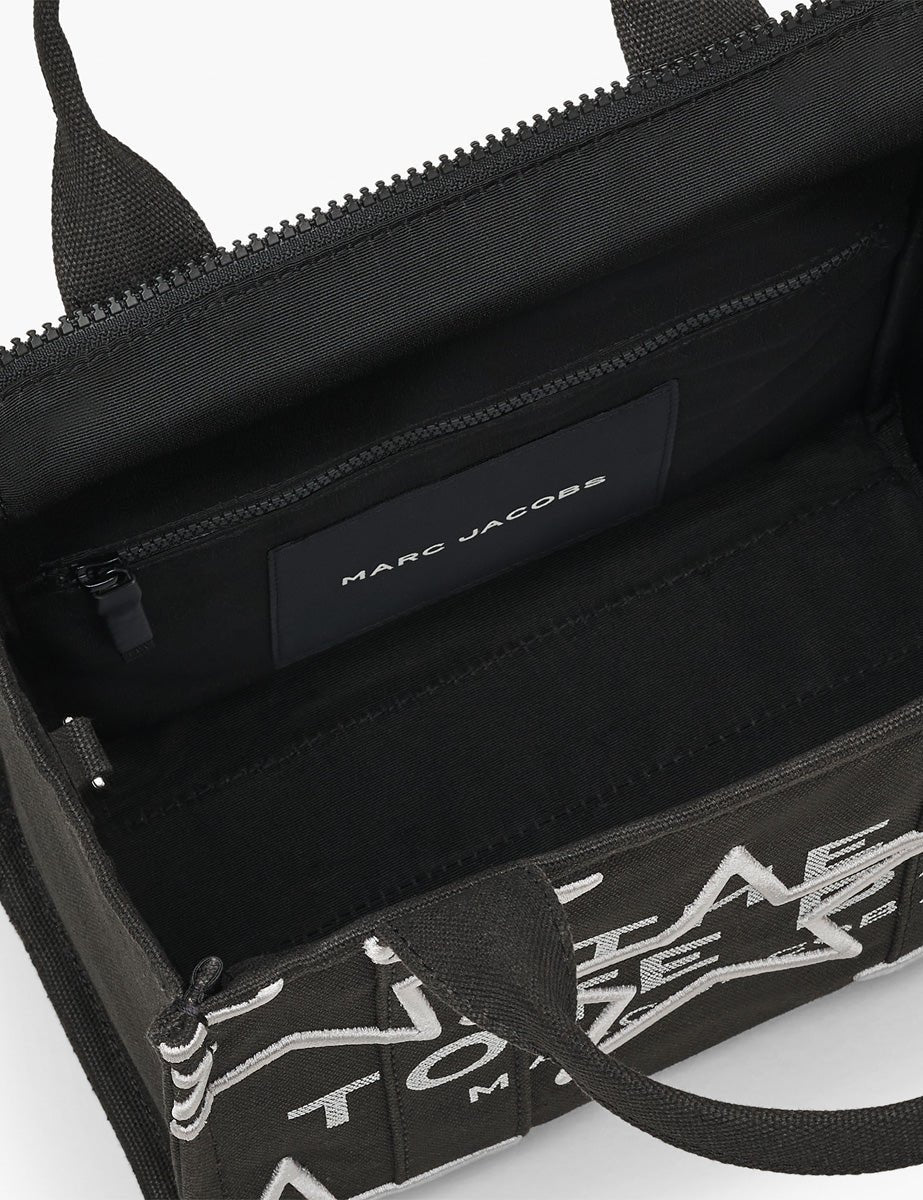 small tote bag star canvas nero - marc jacobs - shopper