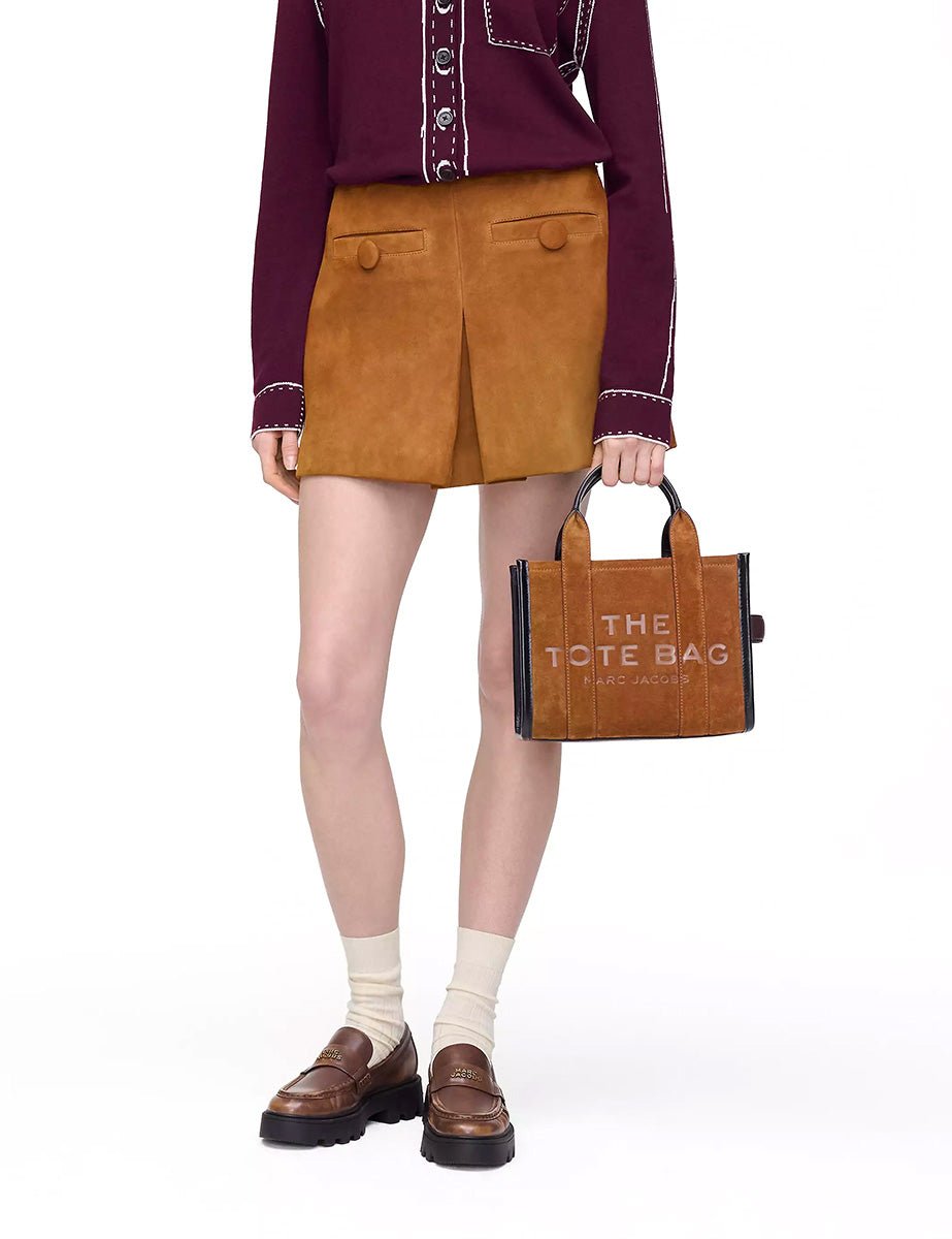 small tote bag suede leather copper - marc jacobs - shopper