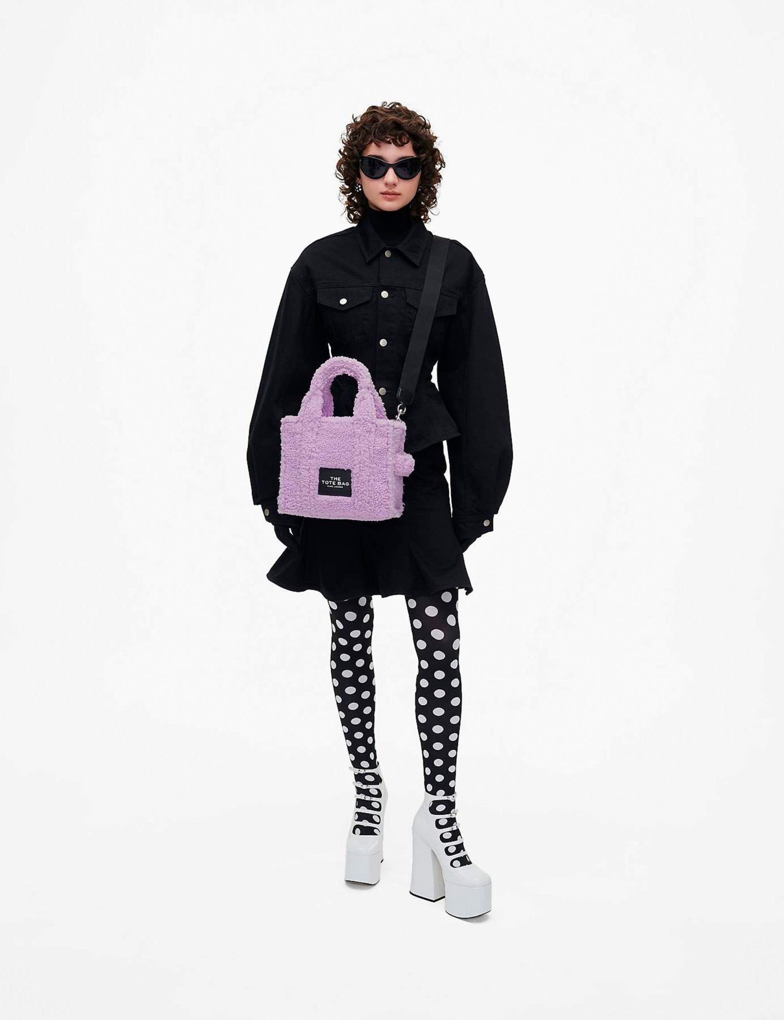 small tote bag teddy lilla - marc jacobs - shopper