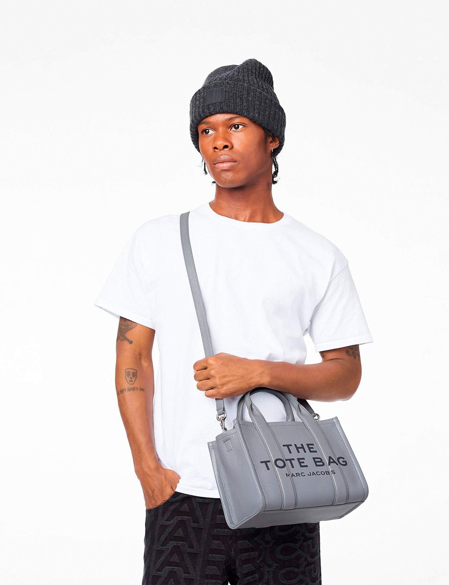 small tote bag wolf grey - marc jacobs - shopper