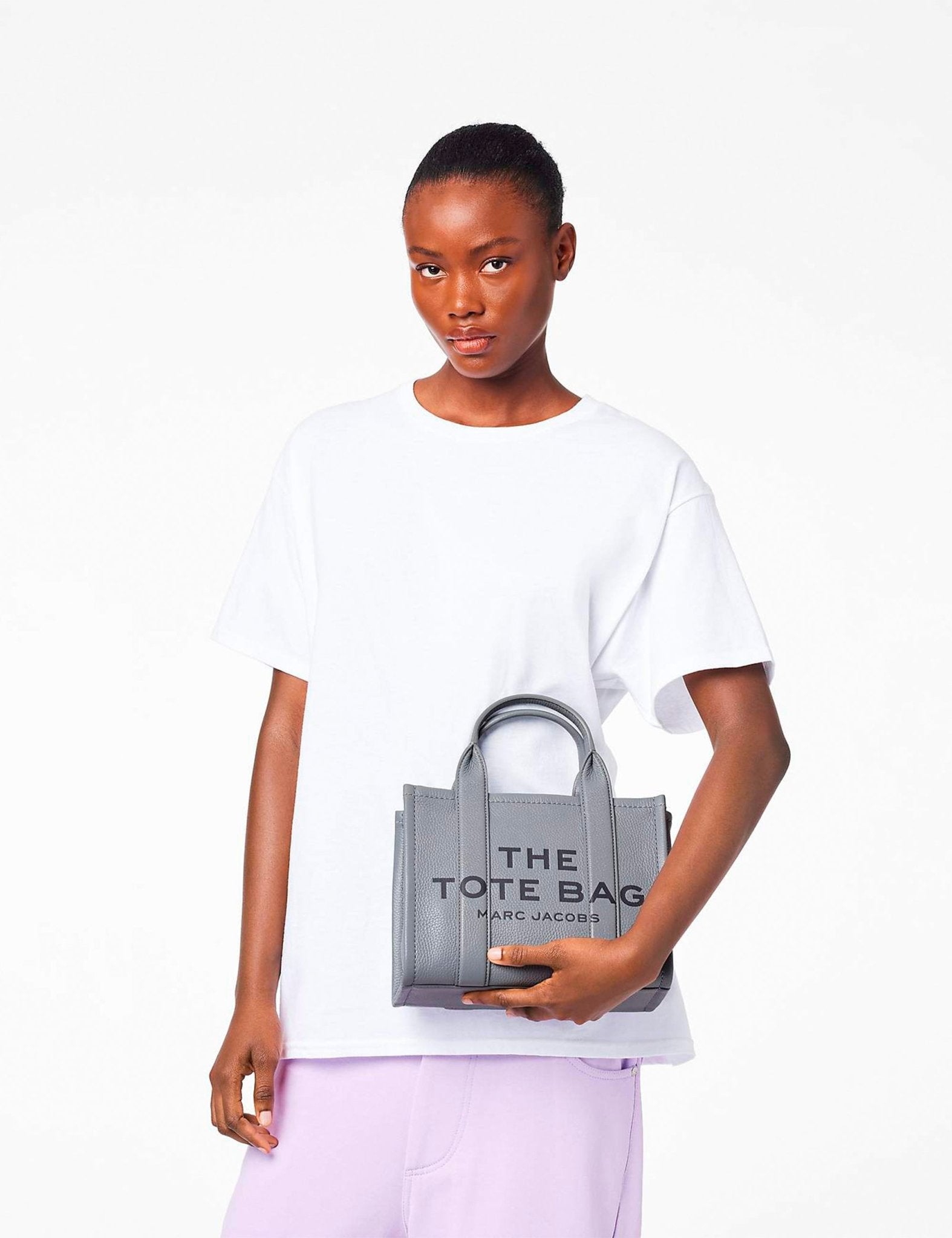 small tote bag wolf grey - marc jacobs - shopper