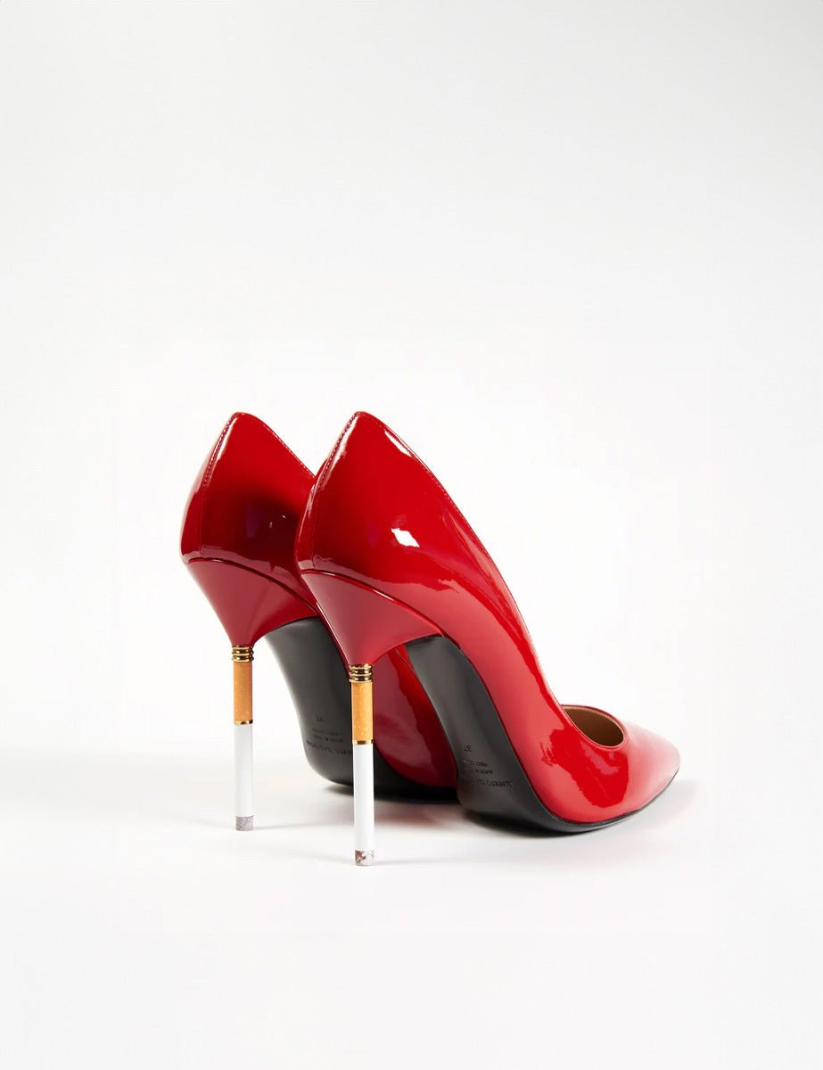 smoking hot pump vernice rosso - alberto ciaschini - decollete tacco