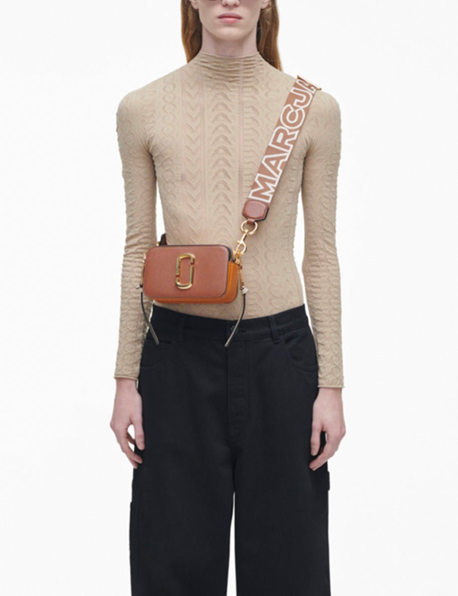 snapshot bag leather argan oil multi - marc jacobs - clutch