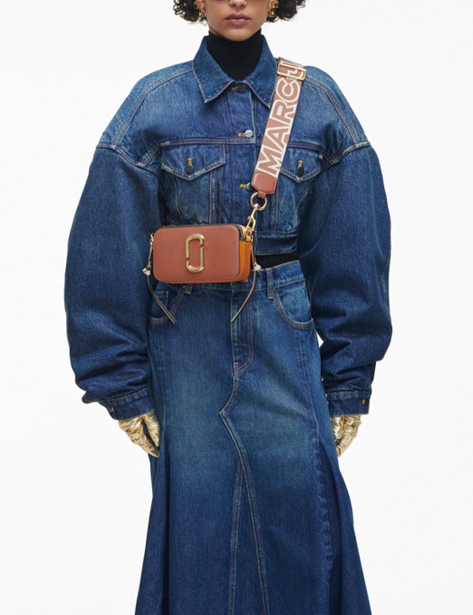 snapshot bag leather argan oil multi - marc jacobs - clutch