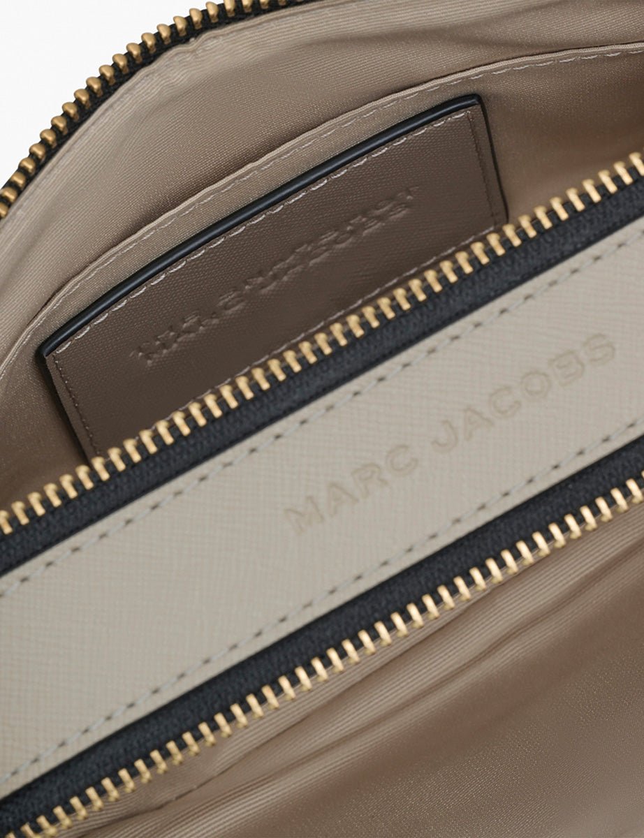snapshot bag leather cement multi - marc jacobs - clutch