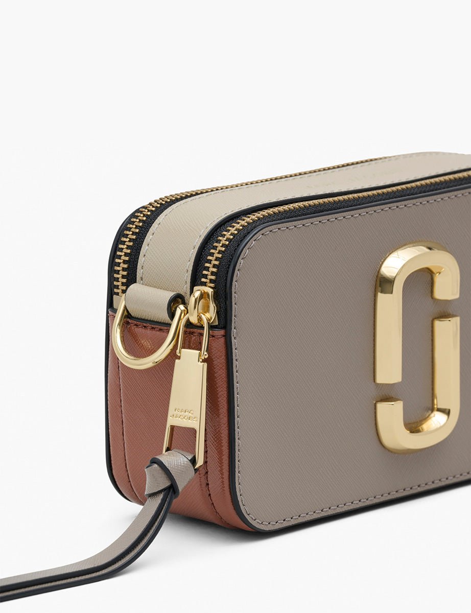 snapshot bag leather cement multi - marc jacobs - clutch