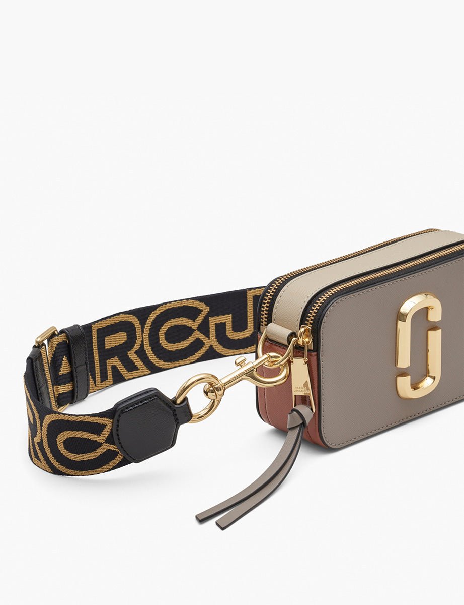 snapshot bag leather cement multi - marc jacobs - clutch