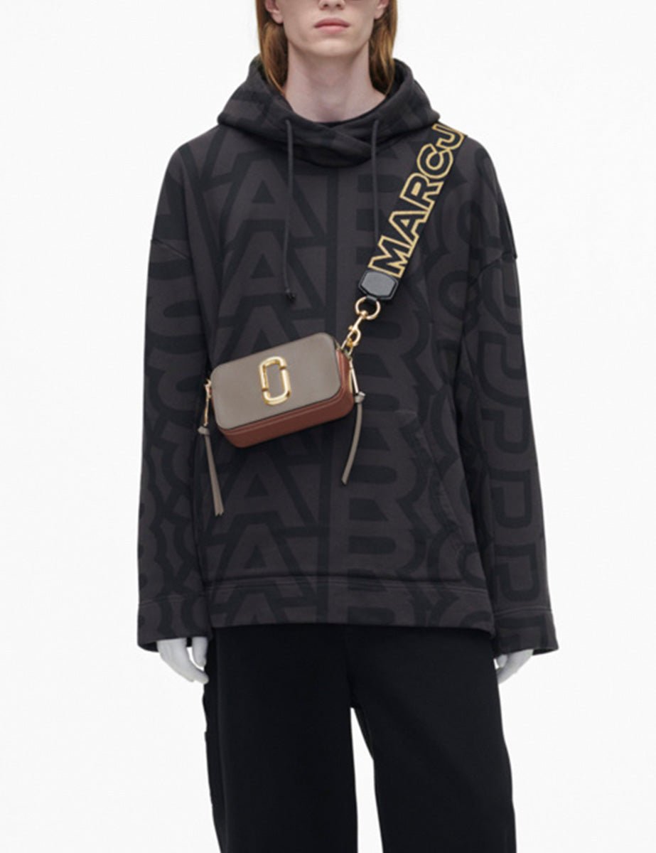 snapshot bag leather cement multi - marc jacobs - clutch