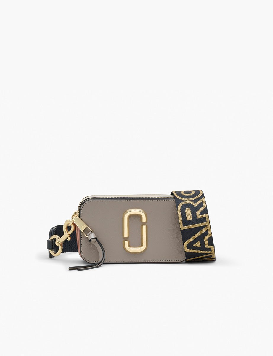 snapshot bag leather cement multi - marc jacobs - clutch