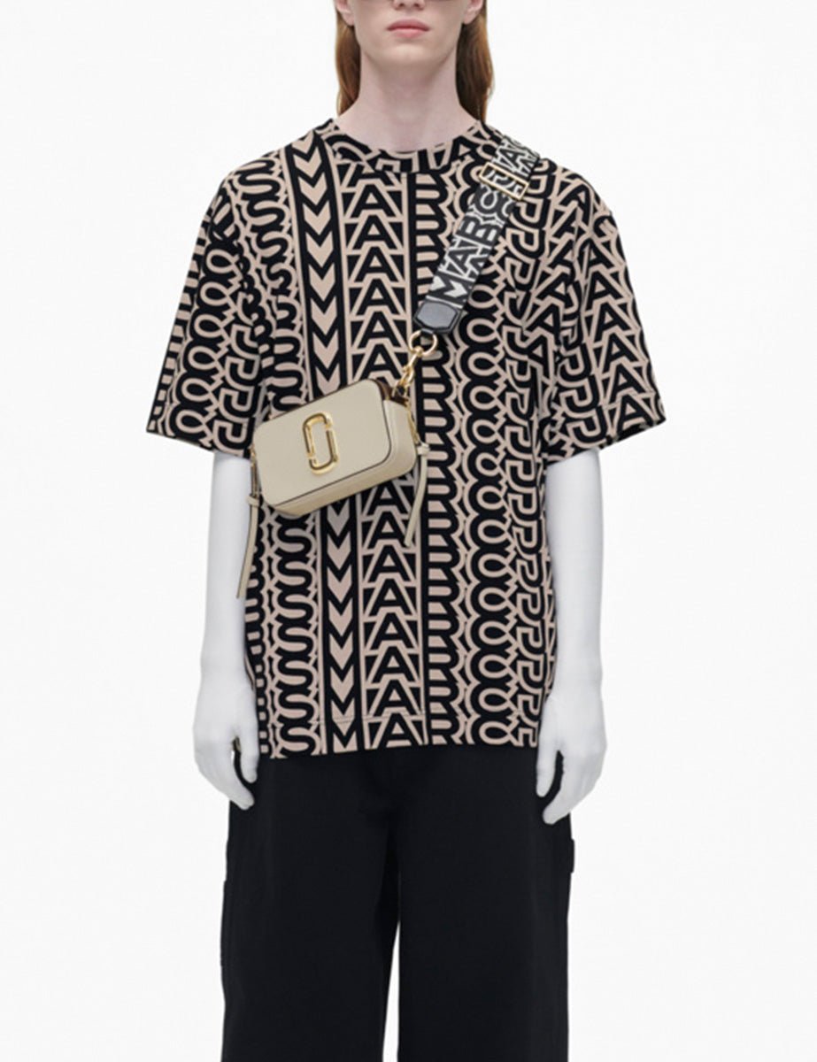 snapshot bag leather cloud white multi - marc jacobs - clutch