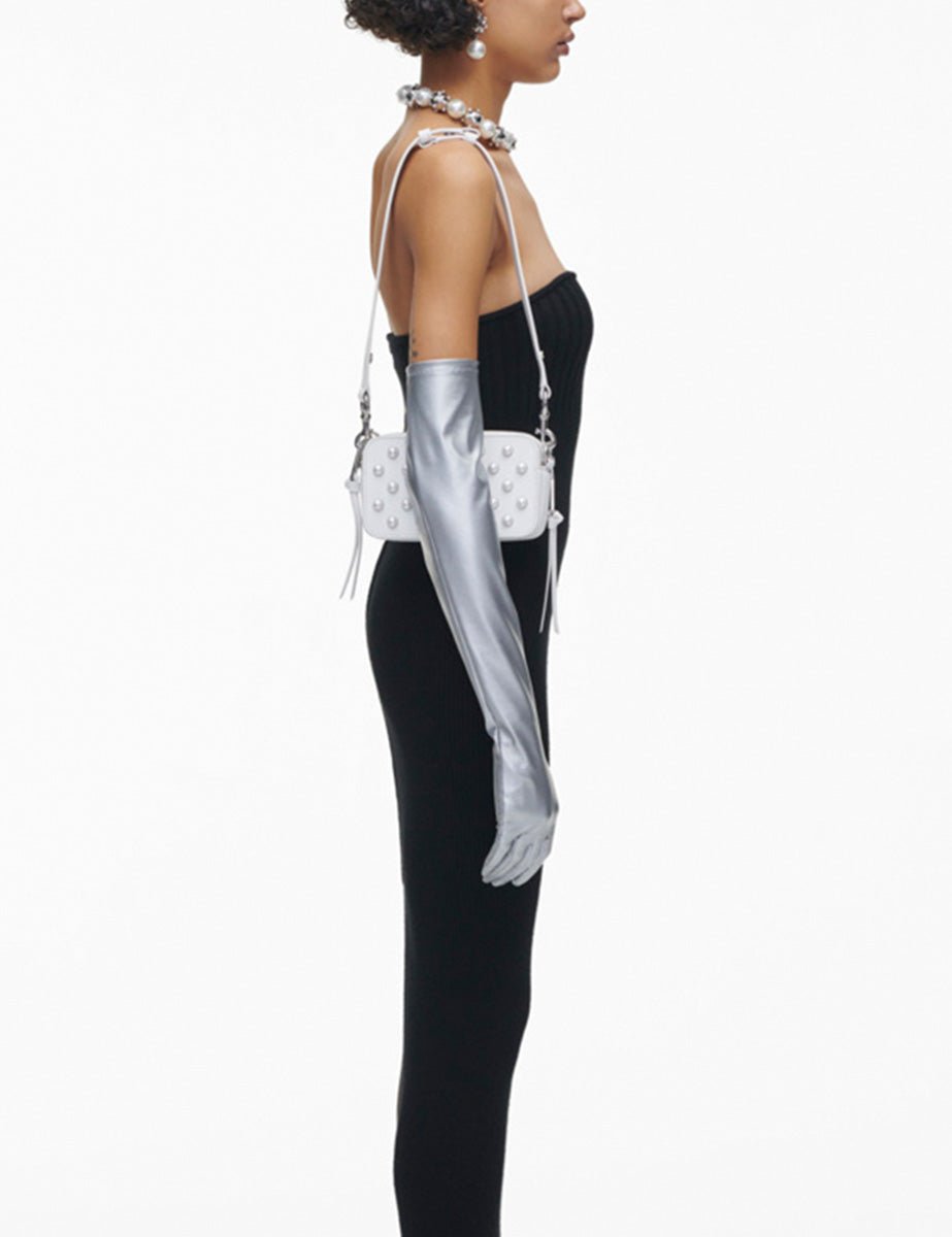 snapshot leather bianco - marc jacobs - clutch