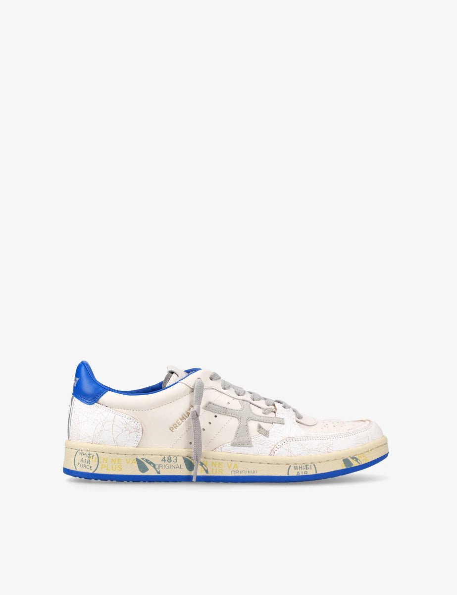 sneaker bsktclay bianco bluette - premiata - sneaker