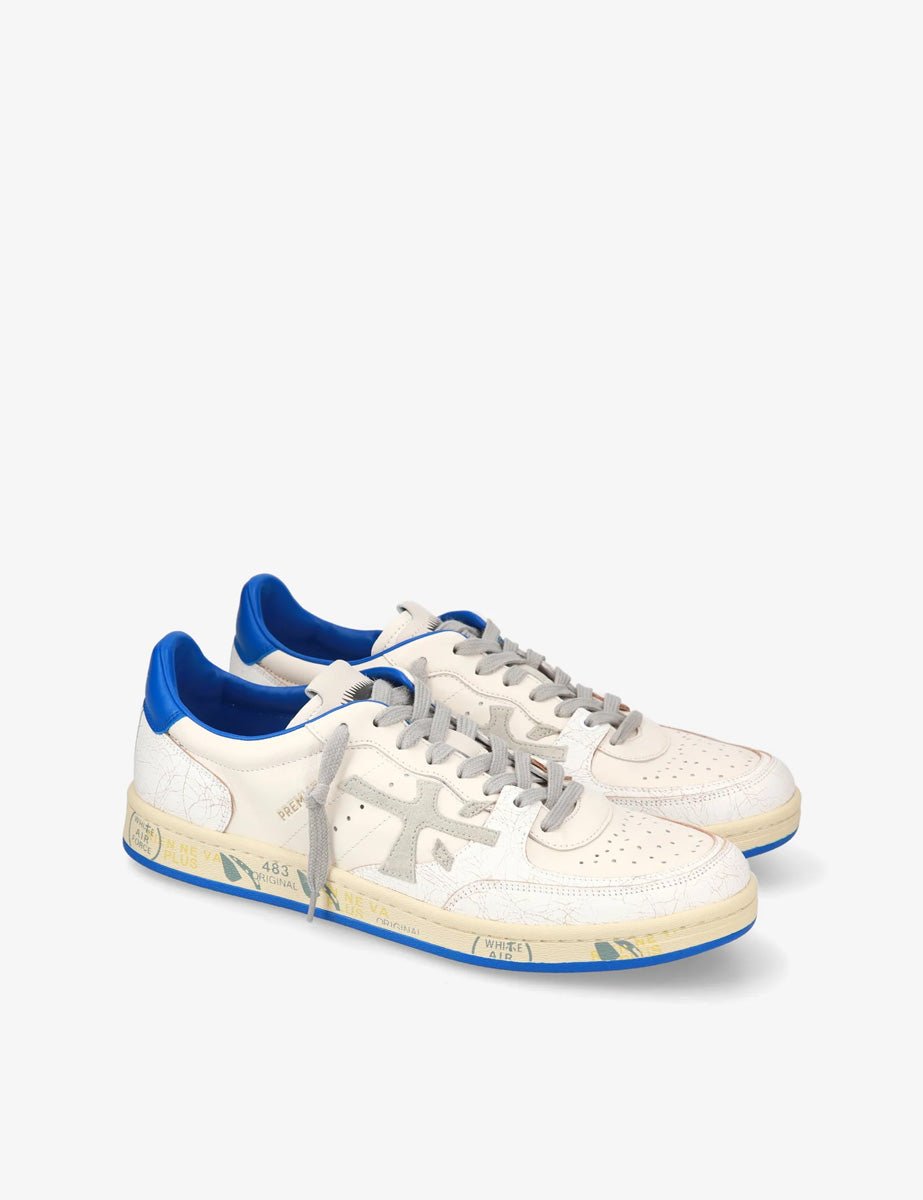 sneaker bsktclay bianco bluette - premiata - sneaker