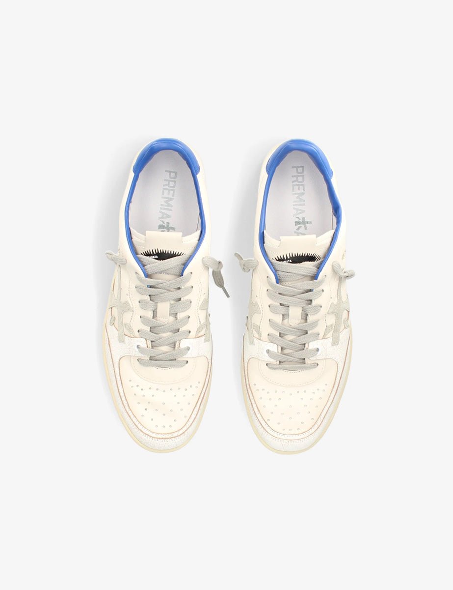 sneaker bsktclay bianco bluette - premiata - sneaker