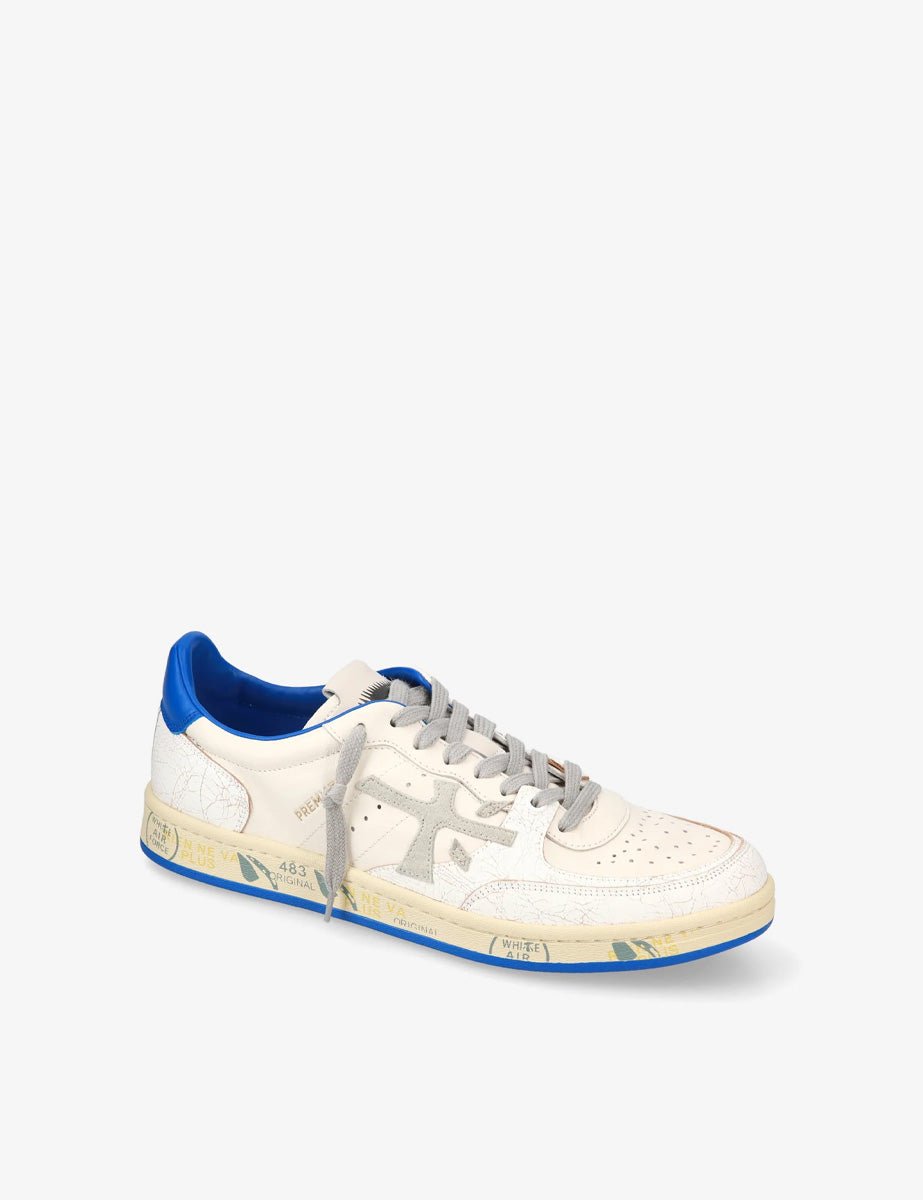 sneaker bsktclay bianco bluette - premiata - sneaker