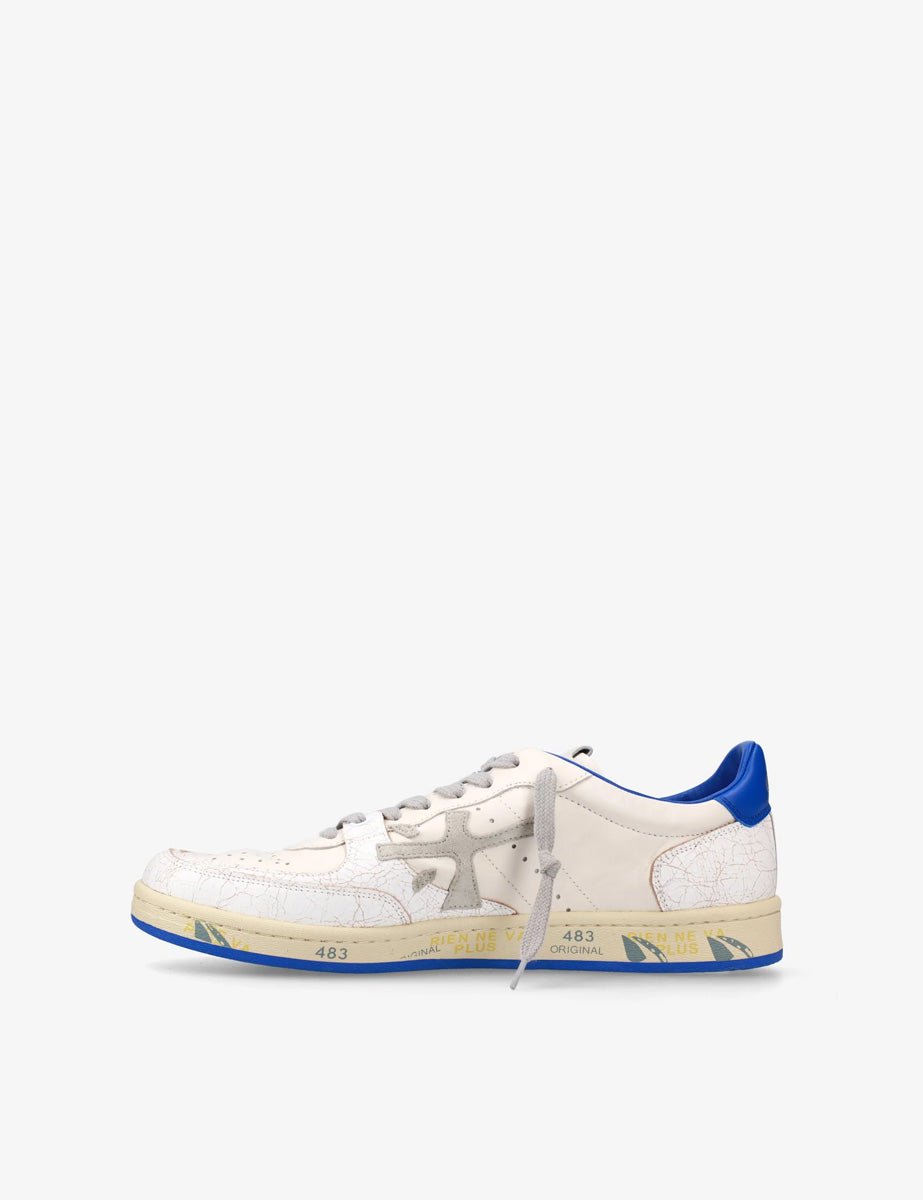 sneaker bsktclay bianco bluette - premiata - sneaker