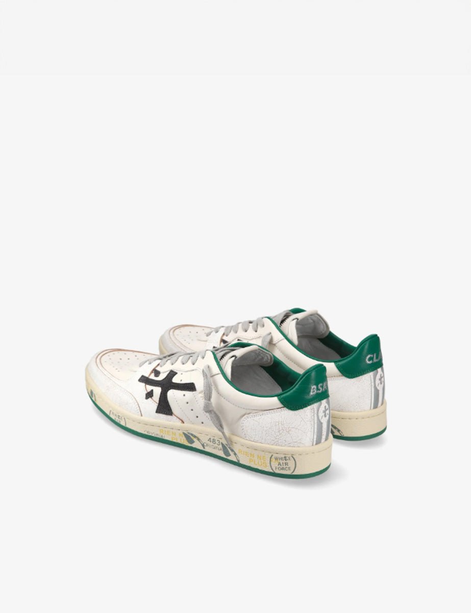 sneaker bsktclay bianco verde - premiata - sneaker