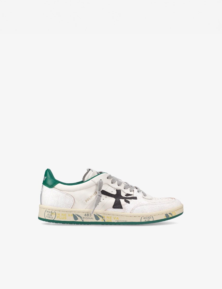 sneaker bsktclay bianco verde - premiata - sneaker