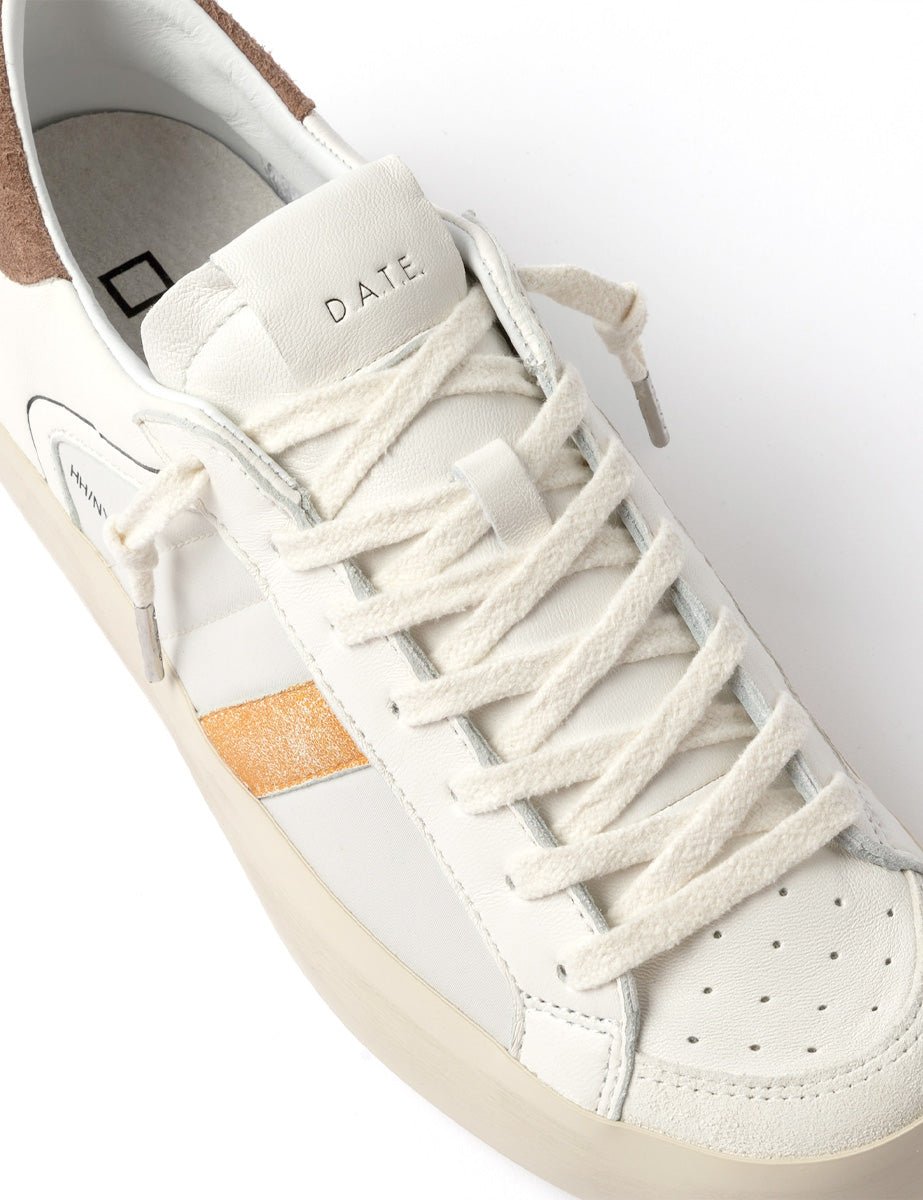 sneaker hill low half nylon white brown - date - sneaker