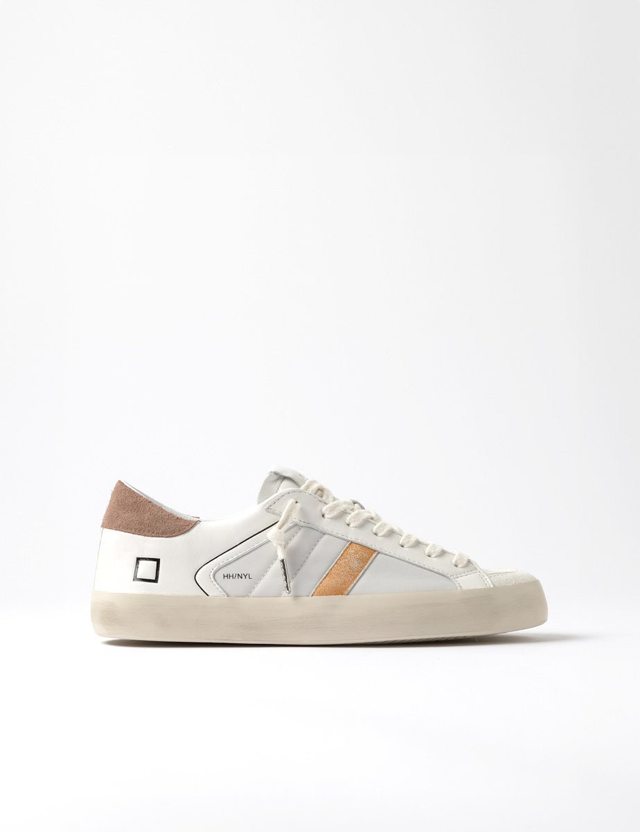 sneaker hill low half nylon white brown - date - sneaker